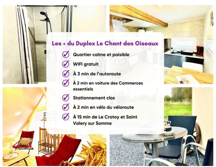 Duplex Le Chant Des Oiseaux Абвиль Экстерьер фото